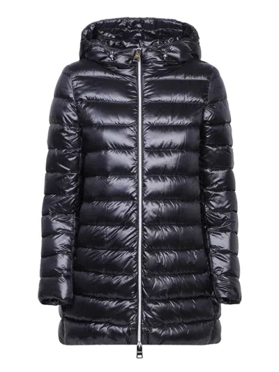 Herno Hooded Puffer Coat In Blue