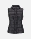 Herno "giulia" Ultralight Puffer Vest With Silky Finish In Black