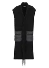 Herno Wool And Cashmere Sleeve Coat In Black