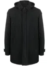 Herno 2-layered Carcoat With Gore-tex Membrane In Black