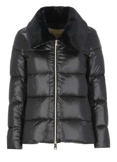 Herno Black Nylon Jacket