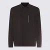 Herno Pocketed Cuffed Long Zip Jacket In Brown