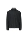 Herno Reversible Navy Blue And Grey Jacket In Blue
