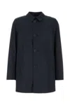 Herno Single-breasted Jacket With Two Front Pockets In Blue