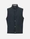 Herno Reversible Blue And Grey Gilet In Blue