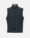 Herno Reversible Blue And Grey Gilet In Blue