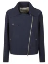 Herno Tech Fabric Jacket In Blue