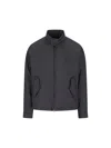 Herno Zip-up High Neck Jacket In Blue