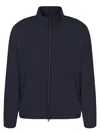 Herno Blue Nylon Jacket In Blue