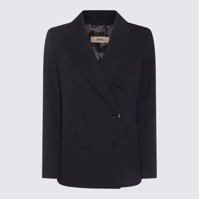 HERNO JACKETS BLUE AND GREEN