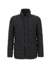 Herno Blue Polyamide Legend Jackets In Black