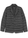 Herno Slate Nylon Down Jacket In Gray