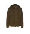 Herno Long Sleeve Hooded Padded Parka Jacket In Green