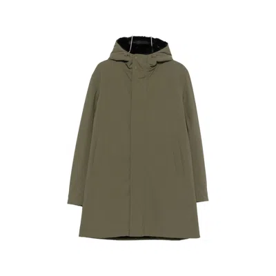 Herno Faux-fur Trim Hooded Jacket In Multi