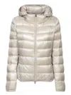 Herno Giada Pearl Grey Down Jacket In Grey