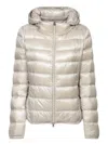 Herno Giada Pearl Grey Down Jacket In Grey