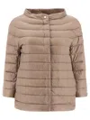 Herno Nylon Lightweight Cape In Grey