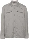 Herno Grey Shirt With Functional Pockets In Grey