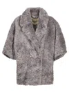 Herno Short-sleeved Jacket In Grey