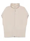 Herno Sleeveless Zip-front Vest In Neutral