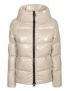 Herno Glossy Padded Cropped Jacket In Multi