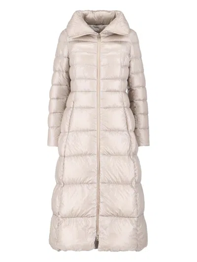 Herno Maxi Belted Down Jacket In White