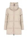 Herno Flared Down Jacket In Neutral