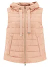 Herno Ultralight Hooded Vest In Pink