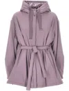 Herno Zippered Casual Jacket In Purple