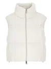 Herno Resort Vest In Bright Corduroy In White