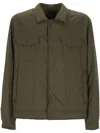 Herno Button-up Chest-pocket Jacket In Verde/beige