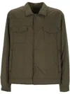 Herno Button-up Chest-pocket Jacket In Verde/beige