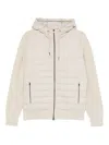 Herno Quilted Hooded Jacket In White