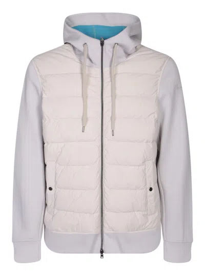 Herno Panels Design Down Jacket Ice In White