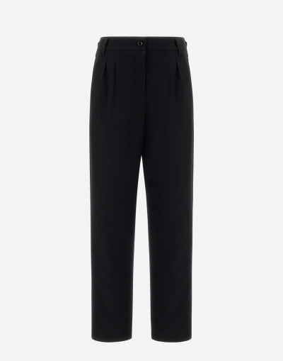 Herno Jeans Effect Trousers In Navy Blue