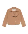 Herno First-act Pef Biker Jacket In Nude