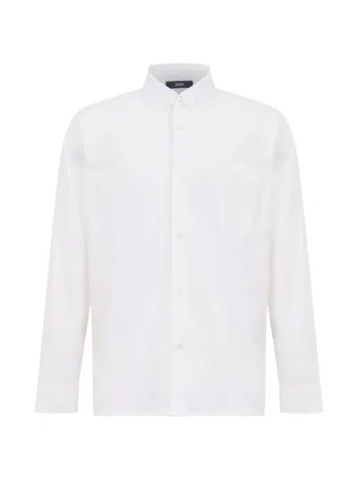 Herno Jersey Crepe Shirt In White