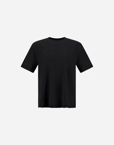 Herno Jersey Knit Effect T-shirt In Black
