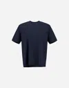 Herno Jersey Knit Effect T-shirt In Blue