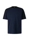 Herno Knit Effect Jersey T-shirt In Blue