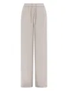 Herno Jogger Pants With Drawstring In White