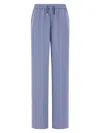 Herno Jogger Pants With Drawstring In Blue