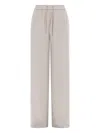 Herno Jogger Pants With Drawstring In Neutral