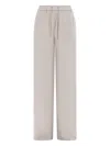 Herno Jogger Pants With Drawstring In White