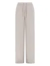 Herno Jogger Pants With Drawstring In White