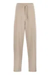 Herno Women Jogger Trousers In Viscose Blend In Neutral
