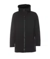 Herno Technical Fabric Parka In Nero