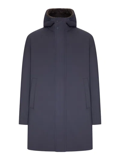 Herno Keystone Parka With Faux Fur Inside In Animal Print