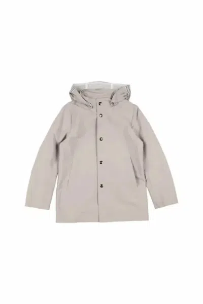 Herno Kids Outerwear Jacket In Light/pastel Grey In Multi