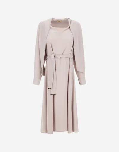 Herno Kleid Aus Lucent Cady In Neutral